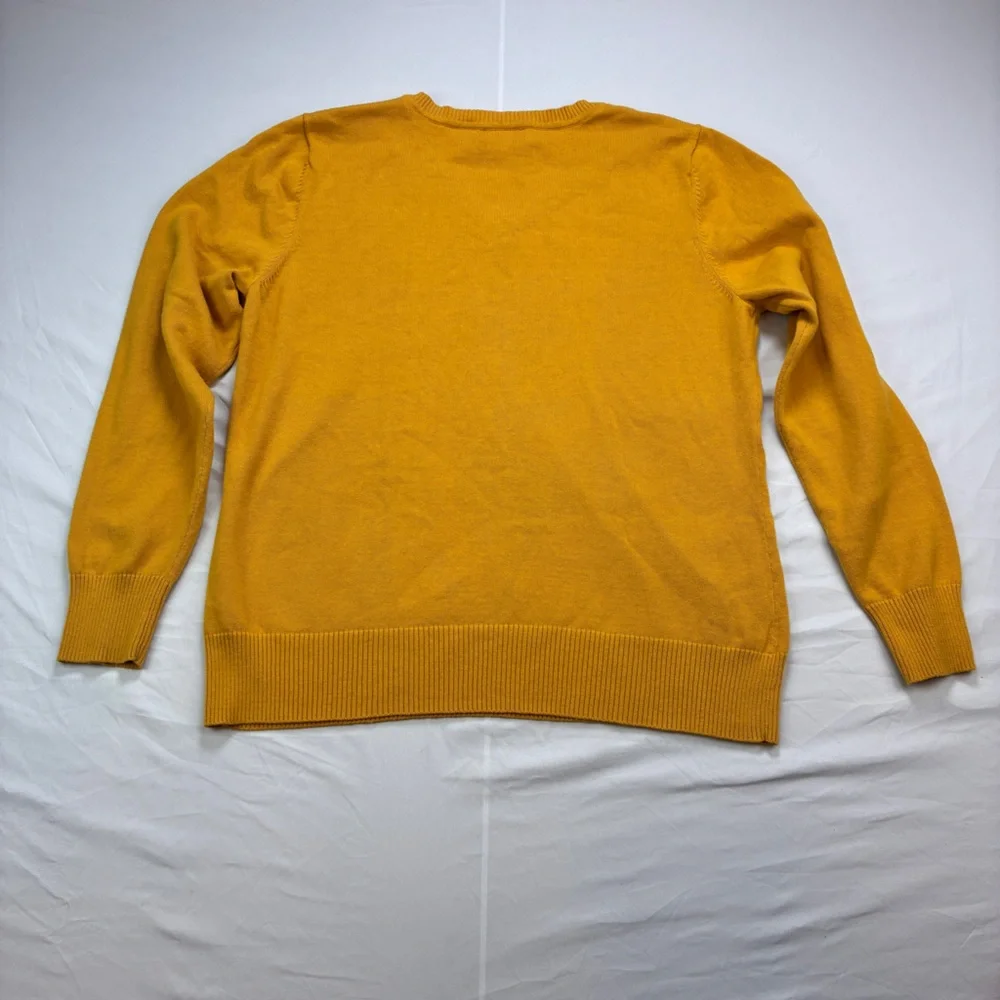 St. John's Bay Men's Yellow/Gray/White Argyle Crewneck Sweater